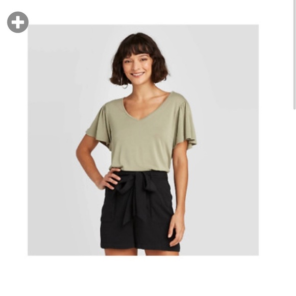 Womens New Day Short Sleeve v-neck Blouse - Picture 1 of 2